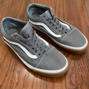 Old Skool Vans- Gray/ Gum bumper.
